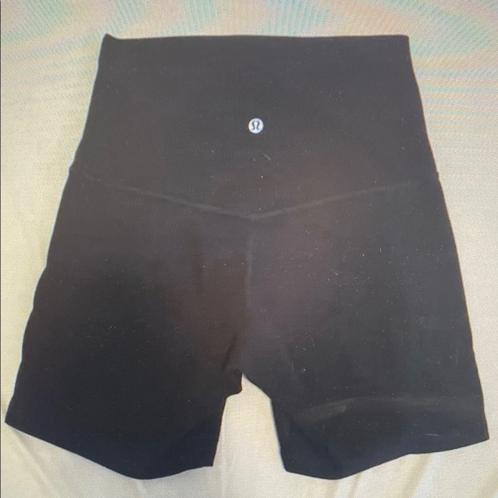 lululemon athletica Women’s Black Athletic Shorts - High-Rise Support